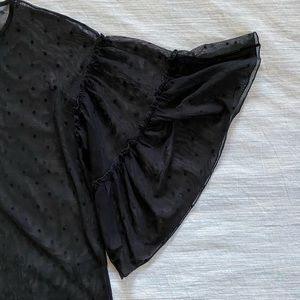 Express shirt black blouse